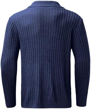 Mymyguoe Trachtenjacke Herren - Strickjacke Mit Schalkragen