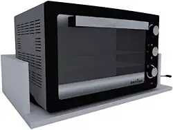 Suporte de Micro-ondas de MDF Branco 50x15x40