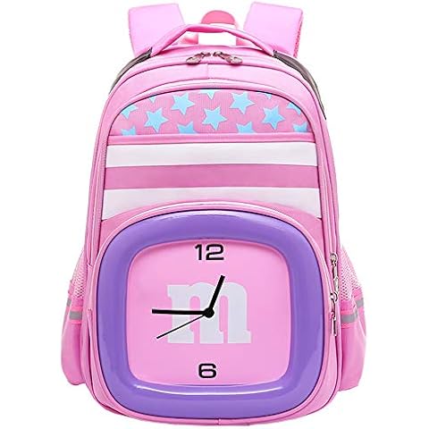 Mochila Casual - Chicas Mochila Impermeable de Dibujos Animados (Rosado) de BOZEVON Cover