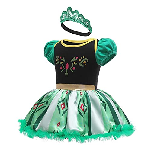 Dressy Daisy Infant Baby Girl Princess Onesie Romper Fancy Dress Costume Halloween Birthday Bodysuit Outfit with Headband