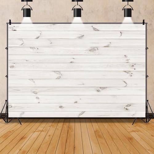 Fondo Fotográfico Blanco 6x4ft Madera Rustic miniatura 3