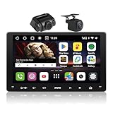 ATOTOOUT Double Din Car Stereo 9' S8 Gen3, Wireless CarPlay & Android Auto & Android, 6G+128G, QLED Touchscreen w/Built-in 4G/Wi-Fi/Dual BT/USB, DSP, AMP, SUB, RCA, GPS, AI, 1080P Front & Backup Cams