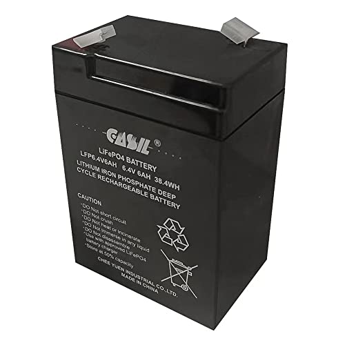 Casil 6V 6Ah Rechargeable Lithium Iron Phosphate Lifepo4 Battery #TOP1