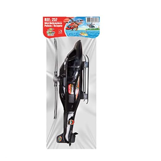 Mini Helicoptero Policia/Resgate Na Solapa 257 Bstoys