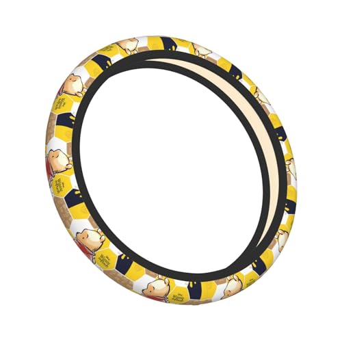 くまのプーさん 車用 ハンドルカバー おしゃれ 滑り止め 汚れ防止 手触りよし アクセサリー 内装品 高級 軽自動車 軽 普通車 ステアリングカバー 滑り防止 オールシーズン対応