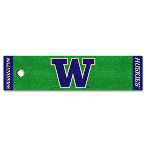 Fanmats 15206 Washington Huskies Putting Green Mat - 1.5Ft. X 6Ft. #TOP15