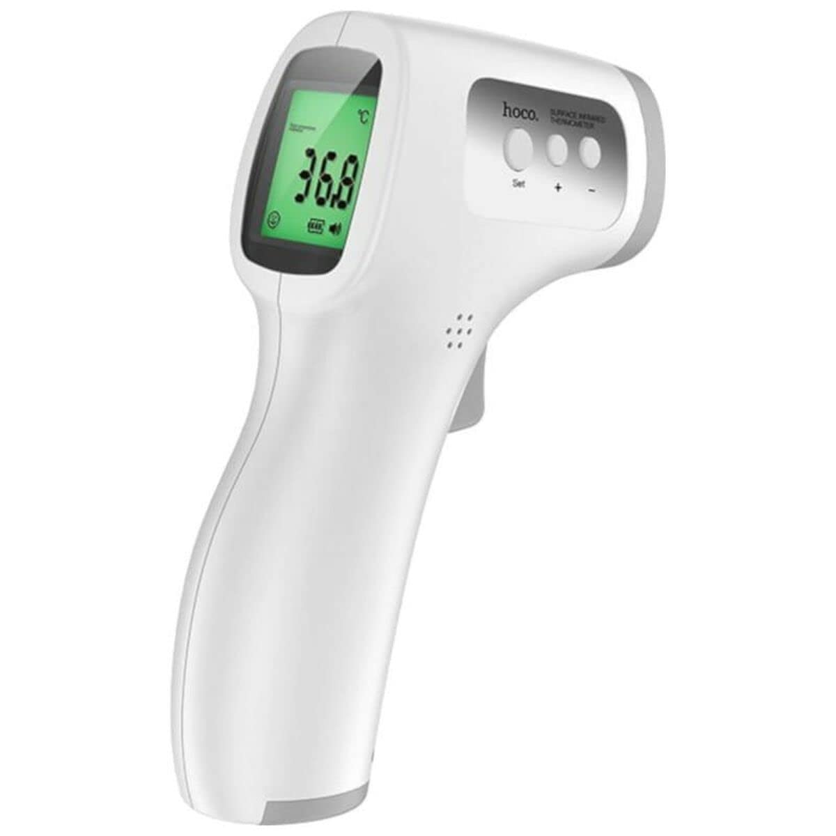 Hoco YQ6 Thermomètre frontal sans contact avec écran LCD numérique infrarouge pour bébé enfant adulte