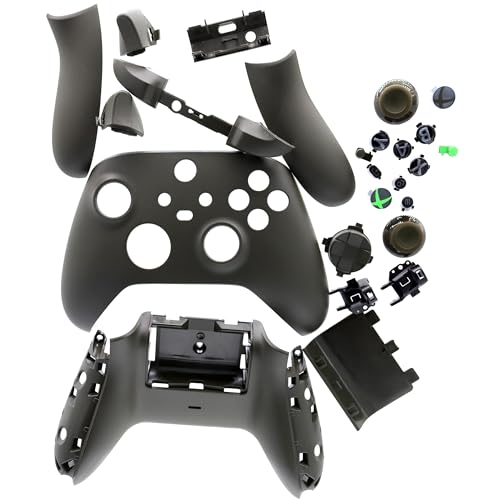 Image of Deal4GO Housing Shell kit w /Buttons Trigger Bumper Full Complete Repair Replacement for Xbox Series X & S Wireless Controller 1914 (Green Camo)