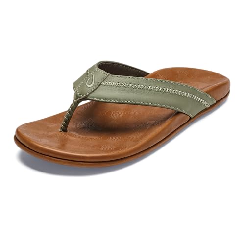 Image of OluKai Hiapo Men's Leather Beach Sandal, Crafted Materials | Non-Marking Sole, Lightweight & Durable, All-Day Comfort & Support