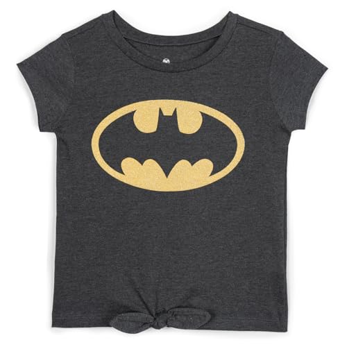 Image of DC Comics Justice League Girls' Glitter Graphic T-Shirt Toddler to Big Kid