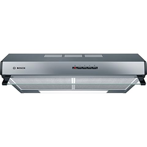 Bosch DUL63CC50 Serie 4 Unterbauhaube, 60 cm breit, Um- & Abluft, LED-Beleuchtung gleichmäßige Ausleuchtung, Drucktastenschalter, 3 Leistungsstufen, Metallfettfilter spülmaschinengeeignet, Edelstahl Cover