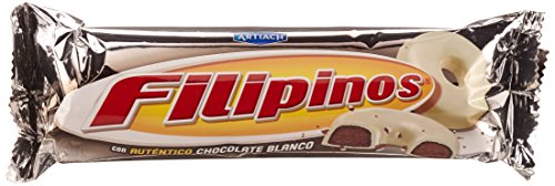 Artiach - Filipinos - Galleta Bañada con Chocolate Blanco - 100 g