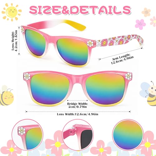 Image of Kids Sunglasses for Girls with Eyeglasses Case for Party Beach Dress Up Glasses