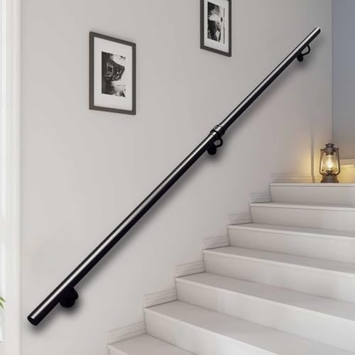 Main courante en fer forgé noir et métal design de 30 à 600 cm pour mur