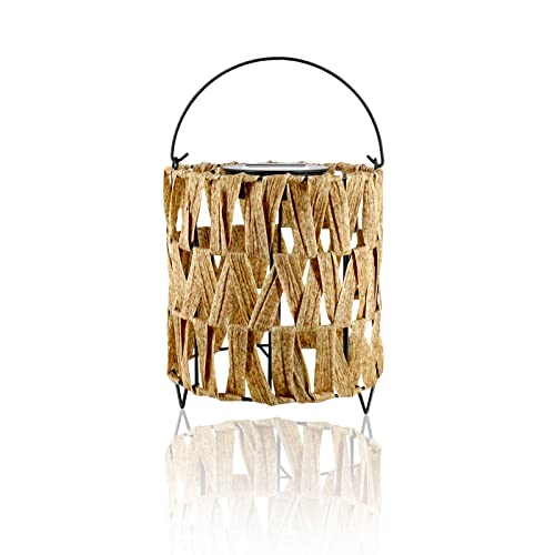 Decorative Table Lights Outdoor Rattan - Hanging Lantern Lights Solar Rattan Lantern Warm White For Tabletop, Garden Decor, Party And Wedding #TOP5