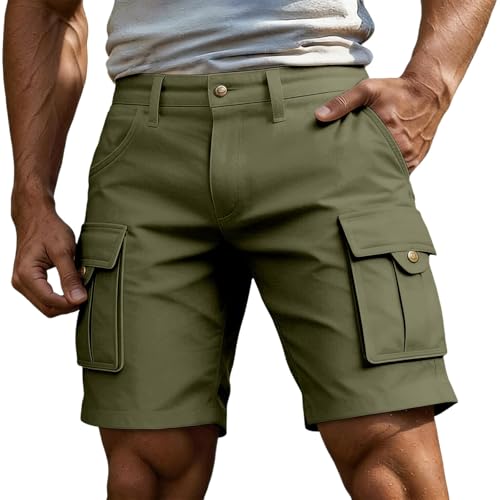 Short bermuda homme élastique militaire avec plusieurs poches tactiques