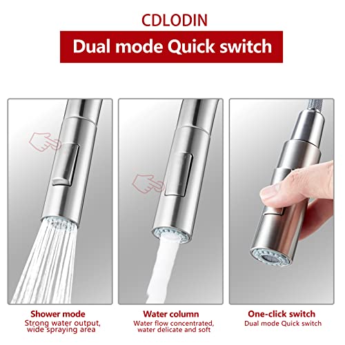 Touchless Kitchen Faucet Stainless Steel, Flow Motion Sensor Kitchen Sink Faucets With Pull Down Sprayer, High Arc Smart Kitchen Faucet For Single Hole Sink, Modern Brushed Nickel Bar Faucets #TOP3