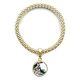 Größe: Die Größe jedes Kreisanhängers ist 1.8 cm x 1.8 cm (0.7 Zoll x 0.7 Zoll) und die Kettenlänge ist 19cm (7.5 Zoll);