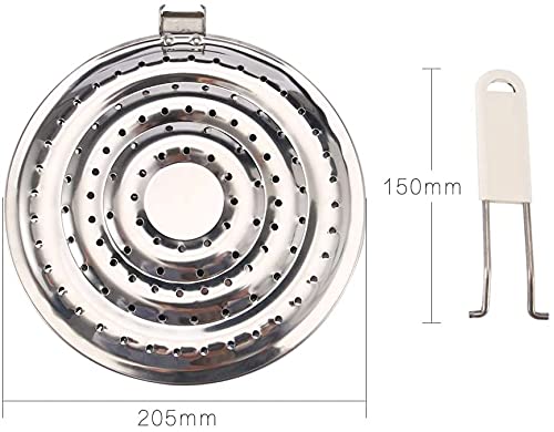 2 Stück Hitze-Diffusor Edelstahl - Gleichmäßige Wärmeverteilung Für Herde
