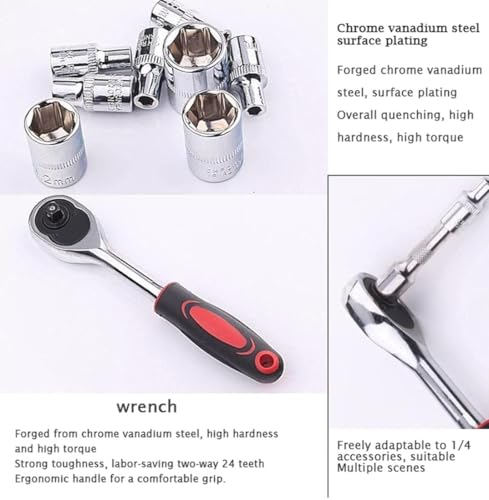 Image of Tool Kit for Home Use Tools Kit Spanner Set Socket Set Wrench Set Tools Set Hand Tools Bike Tool Kit Set Socket Spanner Set All Size Tool Kit Goti Pana Set