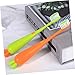BATHVEVE 4pcs Boy Girl Toothbrush Soft Bristle Carrot Design Daily Use Manual Toothbrushes for Boy Girl Eye-catching Colors for Home Use and Sharing Friends