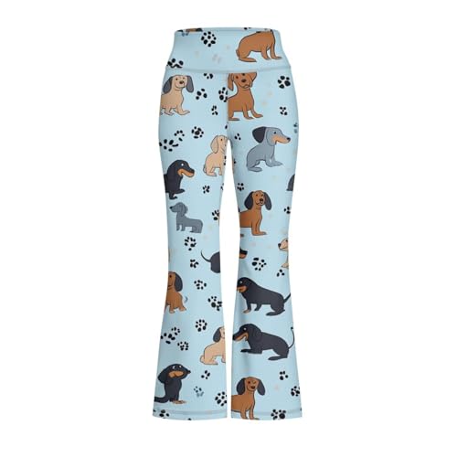 Girls Flare Leggings for Kids Teen Yoga Pants Size 5-14 Years Old