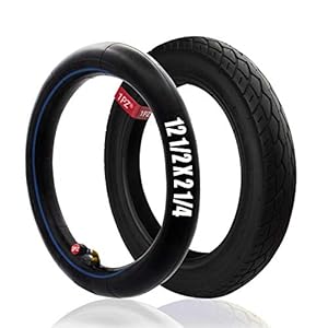 1PZ ER5-T02 Set of 12-1/2″x2-1/4″ (12.5 x 2.25) Tire & Inner Tube for Razor Pocket Mod Bella Betty Bistro Daisy Hannah Sweet Pea Currie Schwinn GT IZIP eZip Gas MX125 Dirt Rocket Electric Scooter Bike