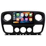 4+64G Android 14 Autoradio double DIN pour Vauxhall Movano B et Renault Master 3, écran ta...