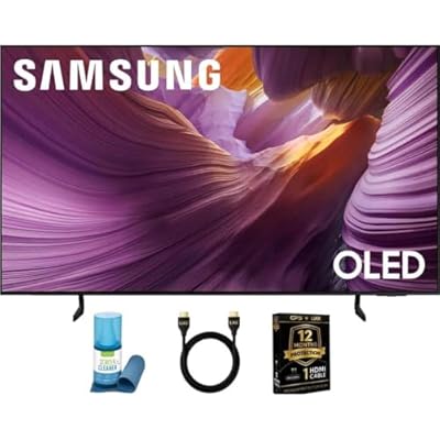 Samsung 77 Inch S85F 4K OLED Smart TV 2025 Vision AI NQ4 AI Gen2 HDR Dolby Atmos 120Hz Gaming Alexa/Bixby Tizen OS Wi-Fi 5 w/HDMI Cable, Cleaner, Cloth & 12 Mo Protection