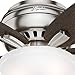 Hunter Fan Company, 51082, 42 inch Newsome Brushed Nickel Low Profile Ceiling Fan with LED Lights and Pull Chain
