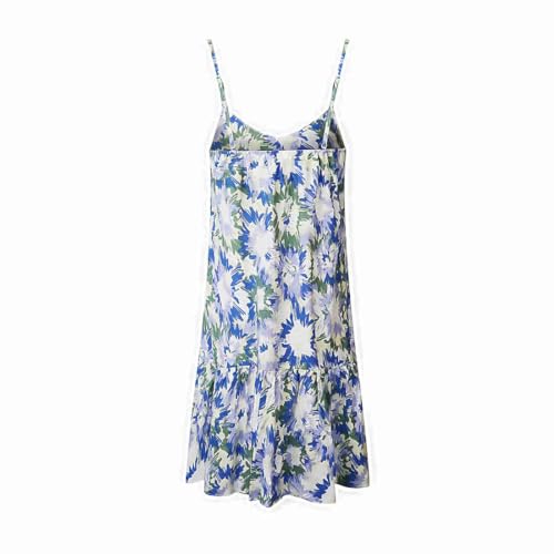 Image of Watoriwa Women Summer Boho Mini Dress | Spaghetti Strap, Sundress, Beach, Casual, Coverup