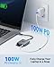 Acer UHS-II USB C SD Card Reader with 100W PD Port, 3-in-1 Type-C SD 4.0 Memory Card Reader Adapter for MicroSD SDXC SDHC MMC RS-MMC UHS-II & UHS-I Cards for iPhone 15, Macbook, Tablet, Cameras (Grey)