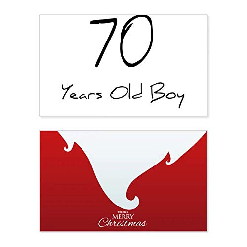 Carte de Noël vintage pour garçon 70 ans réveiller l'enfance