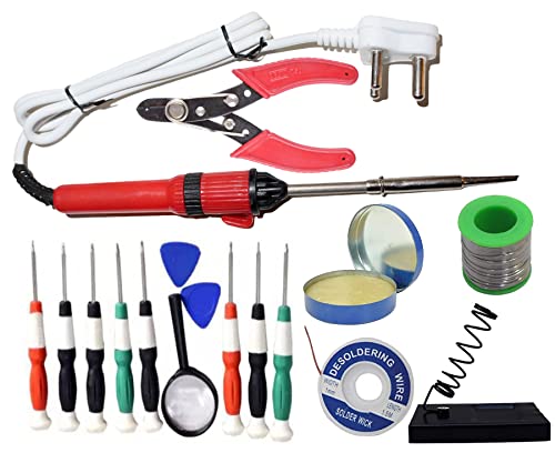 72% OFF on ALDECO: (17 in 1) Soldering Iron Tool Kit (25 W) | Iron | Wire | Flux | Wick | Stand | Cutter | Precision Screw Driver Kit. 72% OFF on ALDECO: (17 in 1) Soldering Iron Tool Kit (25 W) | Iron | Wire | Flux | Wick | Stand | Cutter | Precision Screw Driver Kit.