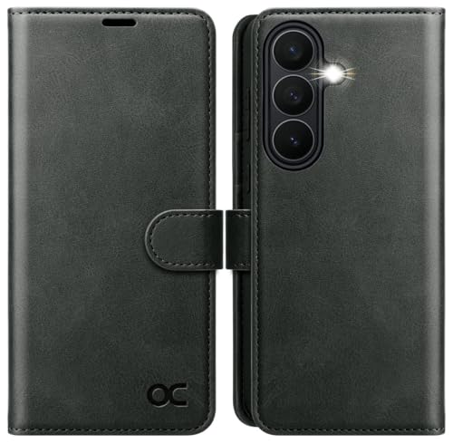 Étui portefeuille Samsung S26 Plus en cuir premium et protection antichoc OCASE