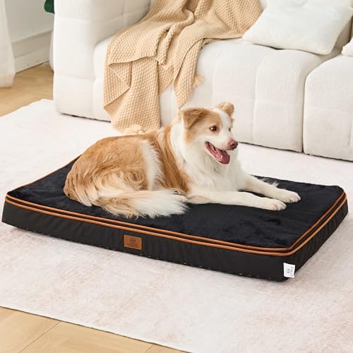 LIORCE Memory Foam XL Dog Bed - 4” Thick Orthopedic Beds for Extr...