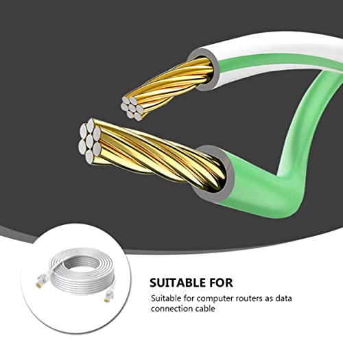 Cable Ethernet Hemoton para red, Blanco, Cat 5 miniatura 3