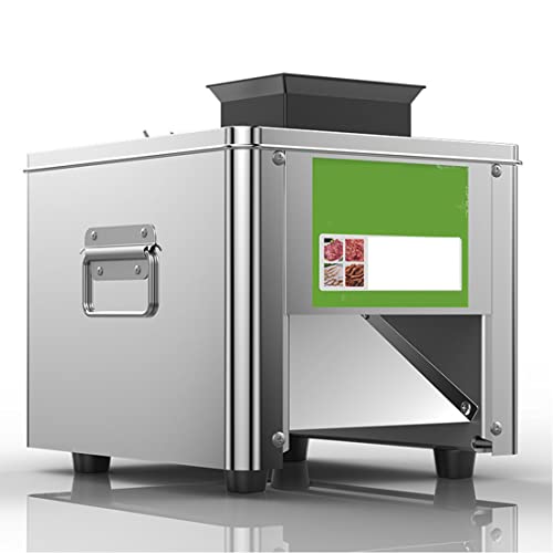 Máquina cortadora de carne comercial, cortadora de carne eléctrica, acero inoxidable, cortadora de carne fresca y verduras, 850 W, 200 kg/h, para restaurantes, tiendas de delicatessen y carnicerías,