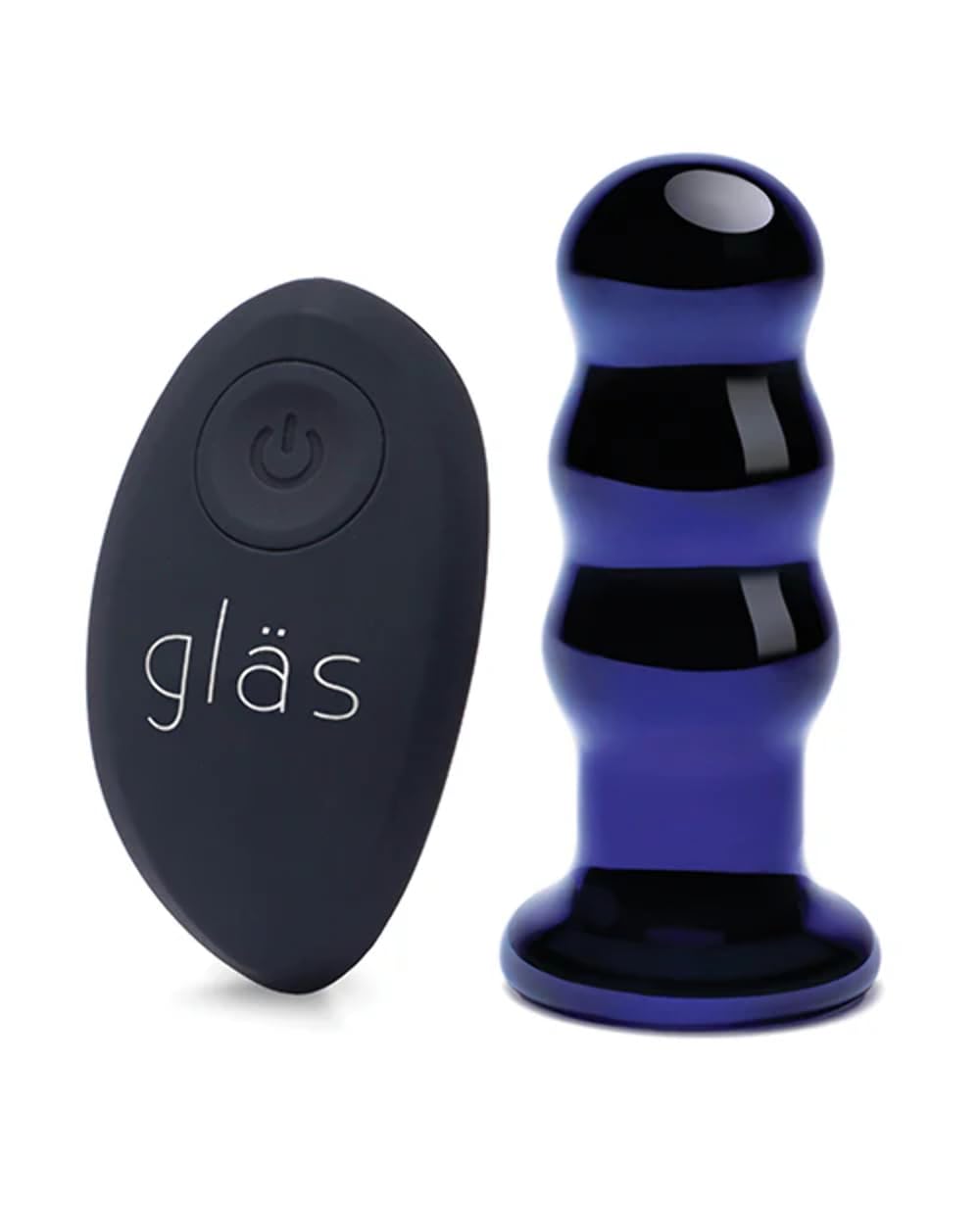 Glas - 3,5" ricaricabile telecomandato vibrante perline plug