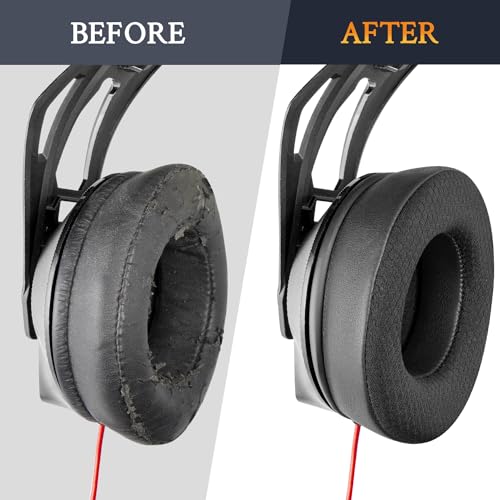 SOULWIT Almohadillas de repuesto para Plantronics (Poly) Rig 400(400Pro HC, 400HS, 400HX, 400HA), 500(500E, 500HD, 500HX, 500HS)/505(505HS)/515(515HD) Auriculares - Rig MF Black miniatura 6