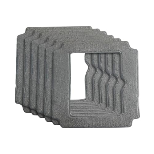 6 Paños De Fibra For Fregar, Compatibles Con El Robot Limpiacristales Liectroux YW509