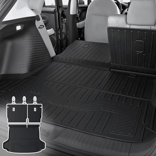 Image of Cargo Mat Backrest Mats for 2023-2025 2026 2027 Honda HR-V, All Weather TPE Backrest Mat Trunk Mat Cargo Liner Storage Mats Accessories for HRV