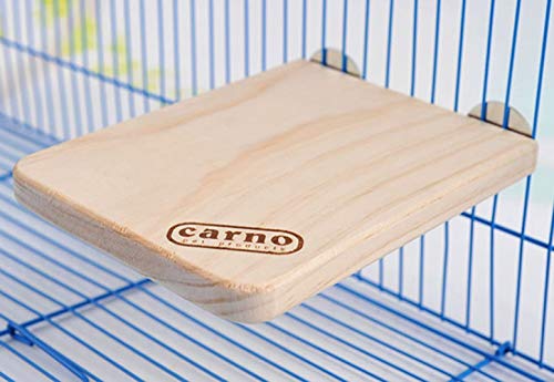 Image of Litewoo Bird Wood Perch Platform Stand Shelf for Parrot Budgie Parakeet, M