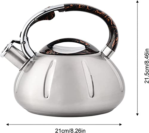 Bouilloire à sifflet 3L en acier inoxydable pour induction et gaz - 4