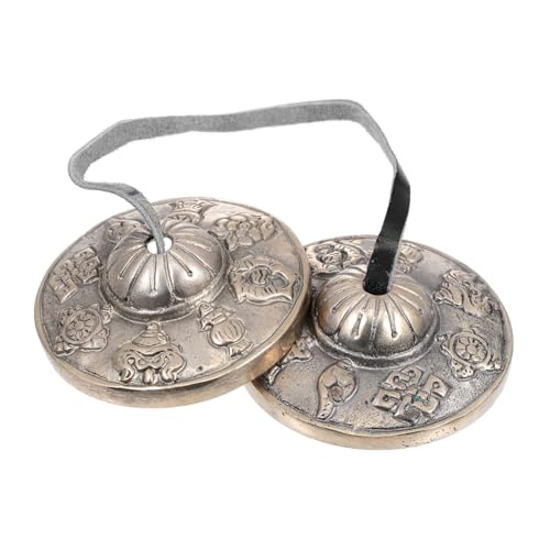 CIMAXIC Cymbal Bell Handmade Meditation Bell for Meditation Ritual Compact Lightweight