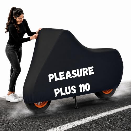 Image of Gutupet Bike Cover Waterproof Outdoor Protection (Aqua Black, Pleasure Plus 110)
