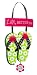 Evergreen Life is Better in Flip Flops Outdoor Safe Felt Door Decor