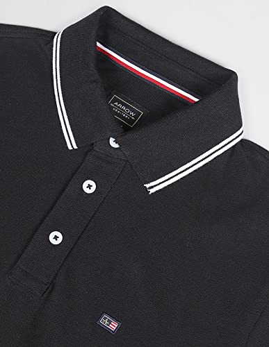 Image of Arrow Sport Solid Polo T Shirt for Men - 100% Cotton, Breathable & Comfortable Half Sleeves Mens Tshirt