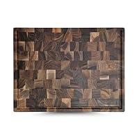 Waldmeister XXXL Schneidebrett aus Walnuss| Tranchierbrett mit Saftrille | klingenschonendes Küchenbrett | 60 * 40 * 4 cm | Hochwertig und in Handarbeit gefertigt – Ansicht 3