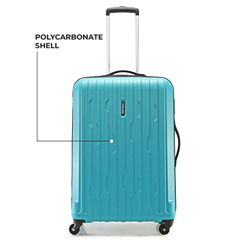 Image of Stony Brook by Nasher Miles Storm Hard-Sided Polycarbonate Check-in Luggage Teal 28 inch |75cm Trolley Bag